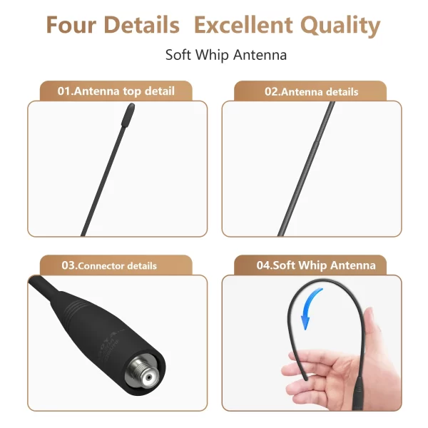 Nagoya NA-320A Handheld Radio Antenna SMA-Female Original Tri Band Antenna 144/220/440MHz Long Distance Enhance Signal For Baofeng UV-26/UV-5RH Pro GPS/UV-25M/UV-32... - Image 6