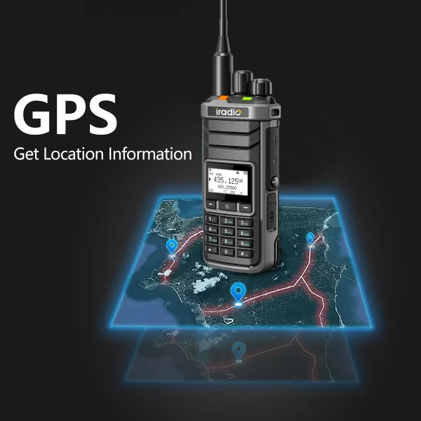 Iradio UV-88 GPS Portable Transceiver Shortwave UV88 Radio Type-C Charging 18-520mhz Receiving NOAA 1024 Channel Frequency Channel Scan - Image 2