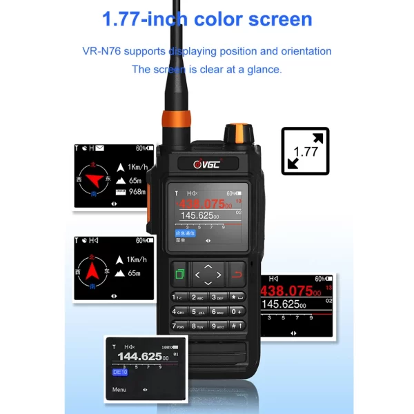 VR-N76 Transparent Newest Ham Two way Radio 8colors Free Shipping - Image 2