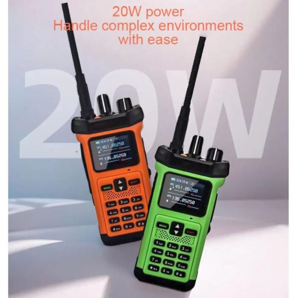 Two way Radio 20W Newest High Power Air Band NOAA One-click replication 6 bands VHF UHF 199CHS 10800 Battery - Image 4