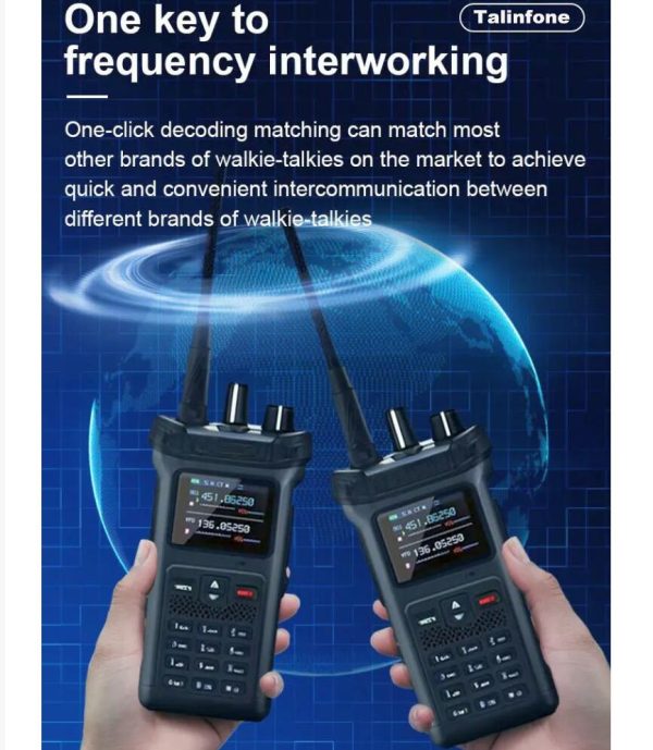 Two way Radio 20W Newest High Power Air Band NOAA One-click replication 6 bands VHF UHF 199CHS 10800 Battery - Image 5