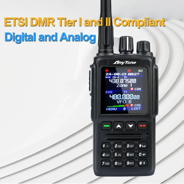 Anytone AT-D168UV AES256 Encryption DMR Digital Portable Radio - Image 6