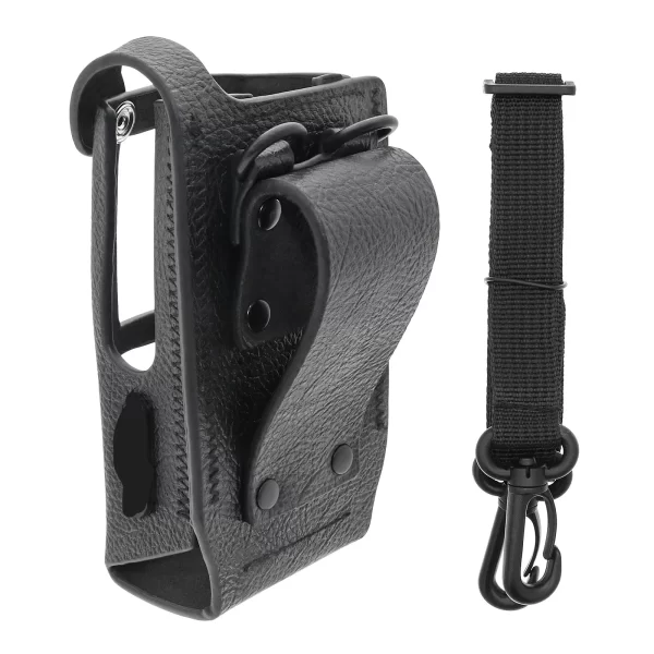 Leather Case Holster Bag for Motorola R7 Two way Radio - Image 4