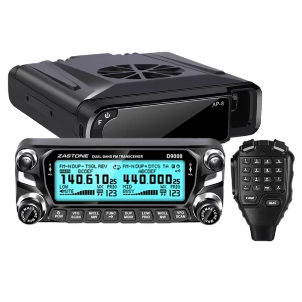 Zastone D9000 Wireless BT Microphoe Car Mobile Radio Station 50W UHF/VHF 136-174/400-520MHz Two way radio Ham HF Transceiver