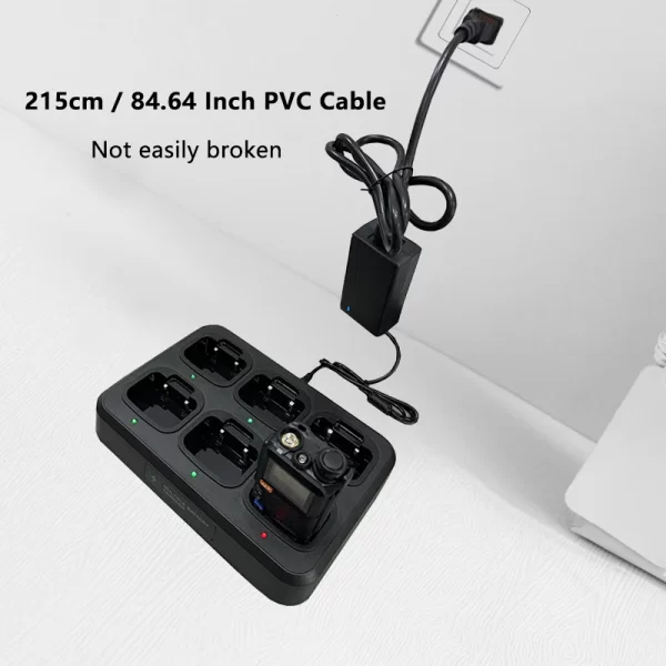 Quansheng UV-K5 / UV-K6 / UV-K(58) / UV-5RPlus Radio Six-Way Charger Original UV-K5 Radios Battery Multi Rapid Charger Desktop - Image 5