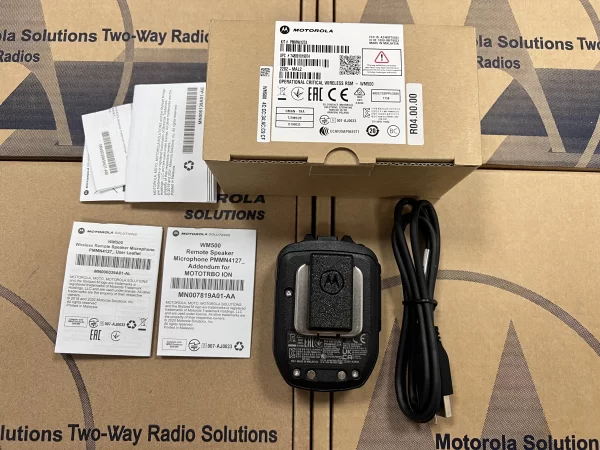 Original MOTOROLA PMMN4127 WM500 Wireless PoC/Radio Remote Speaker IP67 Bluetooth headset for MOTOROLA two-way radio ION R7 R7A - Image 4