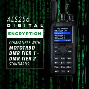 DMR-6X2 DMR UHF VHF Dual Band Digital Portable Radio Encryption GPS