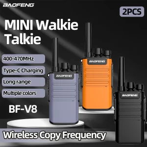 UHF Long Range Baofeng BF-V8 Mini 2 ways Radio Free Shipping