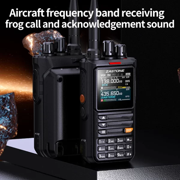 ZASTONE M8 10W  Amateur 2 Way Radio AM Air Aviation Band High Power Walkie-Talkie APP programming noise - Image 5