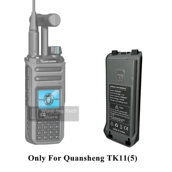 Original Batteries Replacement Quansheng TK11(5) Spare Battery Back Clip - Image 5