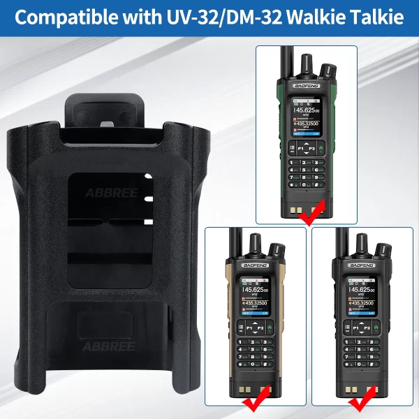 Baofeng UV-32 Walkie Talkie Belt Clip Hoster Original DM-32 Belt Holster Belt Holder Case with Clip For DM32UV Ham Two Way Radio - Image 2
