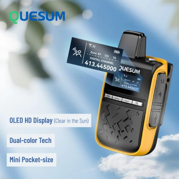 QUANSHENG M5 DMR Handheld Radio Digital Mini 2 ways Radio - Image 5