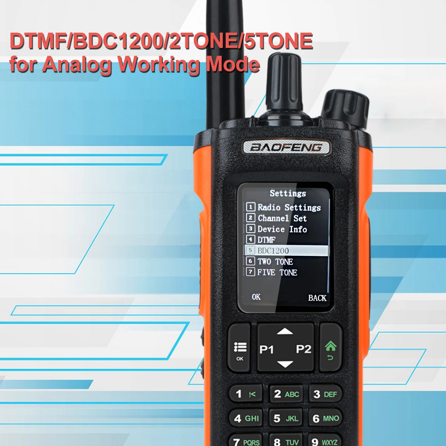 NEW Orange Baofeng DM-32 GPS APRS AES256 Encryption DMR Digital Analog UHF VHF Dual Band 8W Air Band FM Walkie Talkie DM-32UV - Image 5