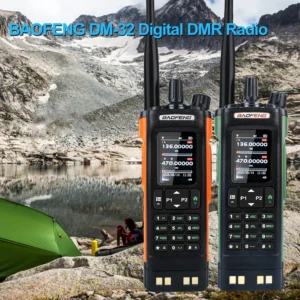 NEW Orange Baofeng DM-32 GPS APRS AES256 Encryption DMR Digital Analog UHF VHF Dual Band 8W Air Band FM Walkie Talkie DM-32UV