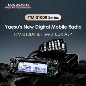 Yaesu FTM-310DR ASP Dual Band Digital Mobile Radio – C4FM/FM, 144/430MHz, 55W/50W, GPS Location, UHF/VHF Car Mount Transceiver