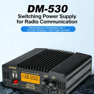 ALINCO DM-530 30A Regulated DC Power Supply for Amateur Radio & Communication