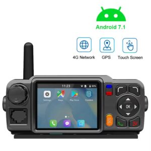 Alafone TD-M6Plus Touch Screen POC Car Radio - Android 7.1 Network Walkie Talkie with GPS