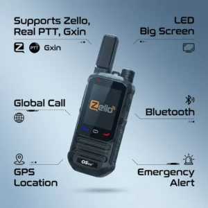 IP67 4G PoC Walkie Talkie – Waterproof Floating GPS Bluetooth Zello Radio