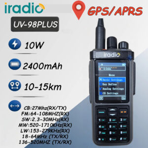 Iradio UV-98Plus GPS APRS Walkie Talkie – Type-C Charging Two-Way Radio