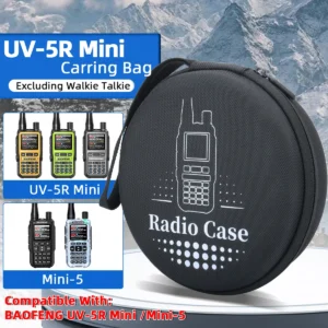 UV-5R Mini Walkie Talkie Carrying Case Handbag Storage For UV-5RMini Mini 5 Ham Radio Launch Camping Bag