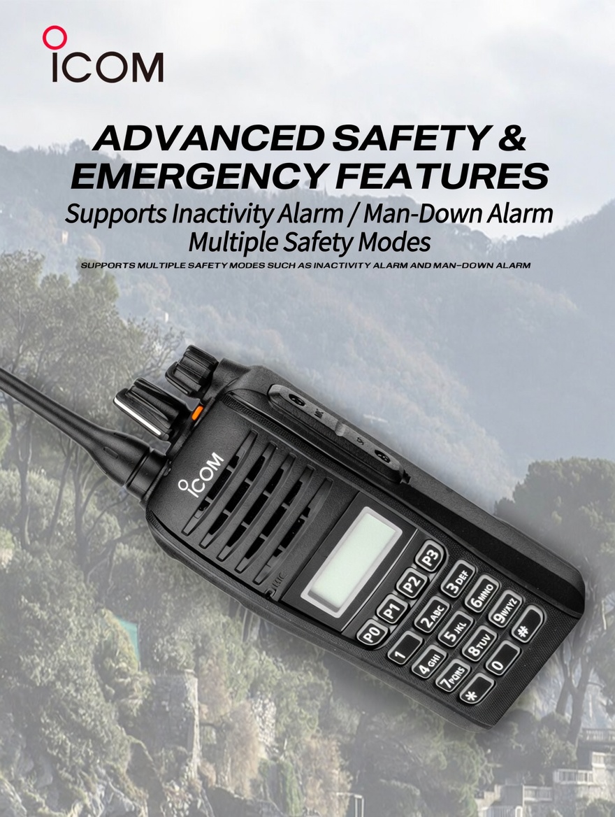 ICOM IC-F2000T UHF Portable Radio | IP67 Waterproof & Compact - Image 4
