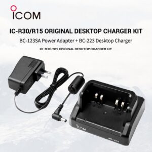 ICOM BC-223+BC-123SA Original Charger Set For IC-R30 IC-R15 Free Shipping