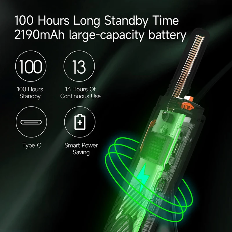 Beebest Ultra-Thin Walkie Talkie A308 Waterproof Support BT Headset Wireless Walkie-Talkie For Hunting Hotel Driving Restaurant - Image 2