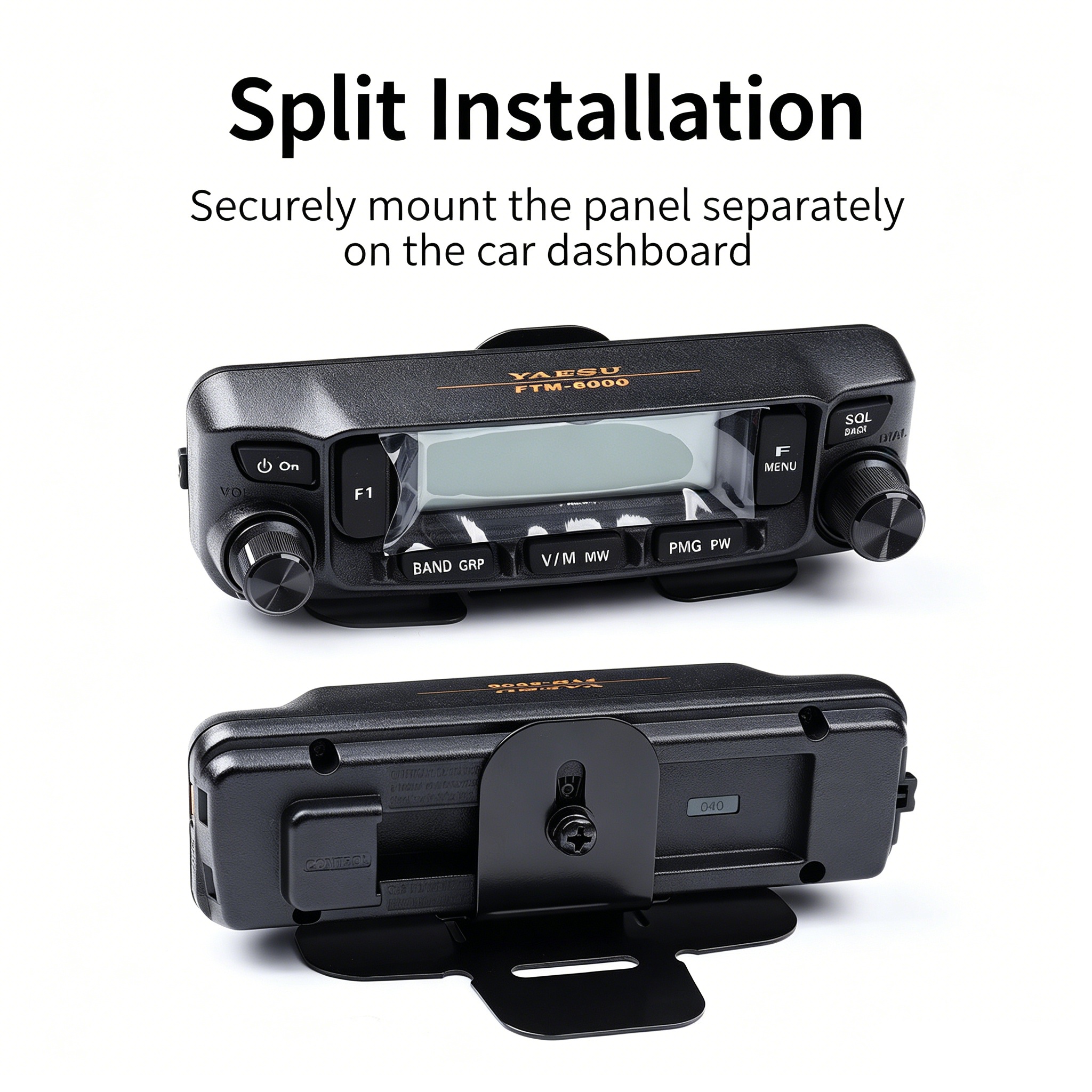 Genuine Yaesu Adhesive Control Head Mount for FTM Series Mobile Radios - Image 2