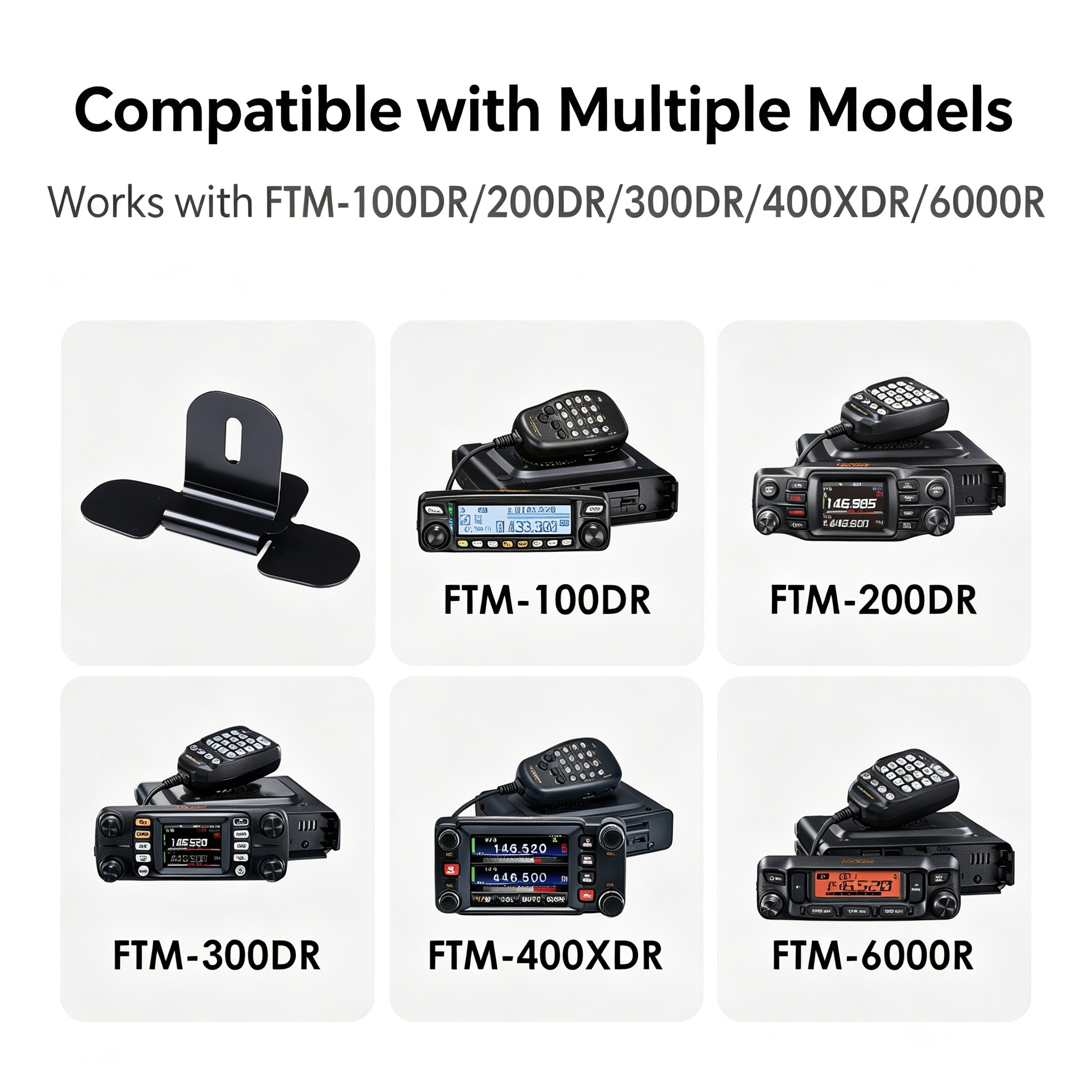 Genuine Yaesu Adhesive Control Head Mount for FTM Series Mobile Radios - Image 4