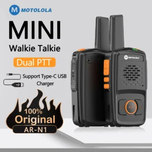 Mini Walkie Talkie Motolola 16 Channels Professional MT-N1 UHF 400-470MHz Two Way Radio