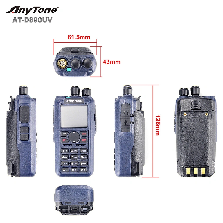AnyTone AT-D890UV DMR Dual Mode Digital Handheld Radio - Image 5