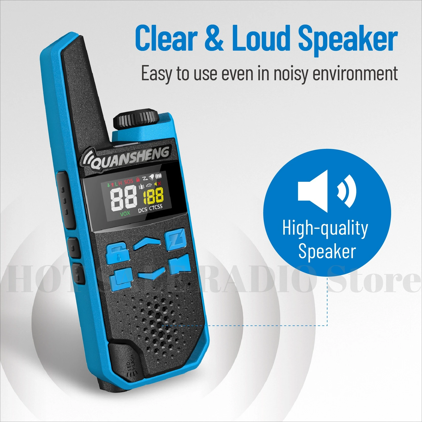 2Pcs QUANSHENG TG-FR1 PMR446 FRS Mini Walkie Talkie Licence-free Type-C Charger Long Range Two Way Radio for Camping Hotel - Image 4