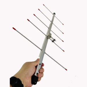 UHF 5 Elements Yagi Directional Antenna, Adjustable Detachable Portable 420-450MHz for Amateur Radio Users
