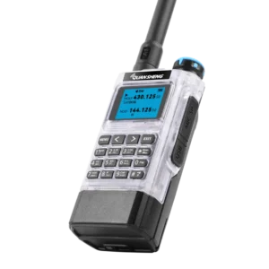 Transparent Quansheng UV-K1 Multi-band 2MB Memory AM/FM NOAA Ham Two Way Radio Full Band Receiving