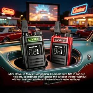 Mini Walkie Talkie Long Range Rechargeable Durable for Camping Hiking Outdoor Adventure COD Radio