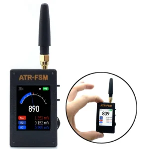 ATR-FSM Handheld Field Strength Meter 0.5MHz-5GHz +50dBm to -70dBm Gain Attenuation Portable EMF Signal Detector